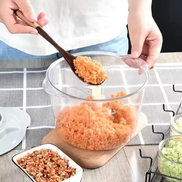 Hand Push Manual Food Chopper - 1.5Ltr