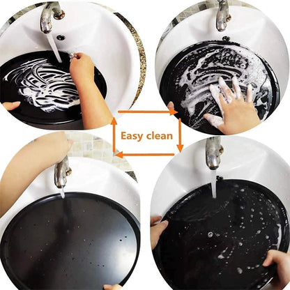 Non-Stick Pizza Baking Pan Tray – Round Carbon Steel Pizza Pan for Oven Baking | Durable Pizza Tray for Homemade Pizza, Cake & Bread