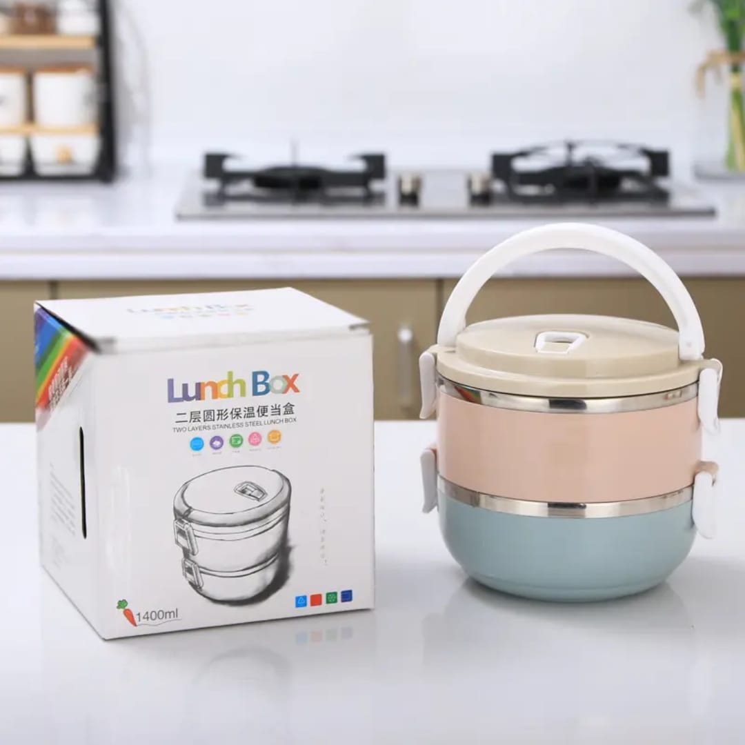 Stainless Steel Leak-Proof Lunch Box – 1 Layer Portable Bento Container for Office & School