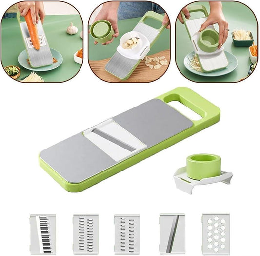 Compact Manual Food Chopper - 5pcs Kitchen Essential for Easy Meal Prep